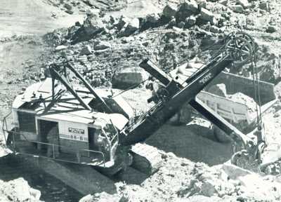 Bucyrus-Erie 88-B cable shovel